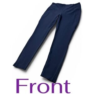 Mondetta Women's Navy Blue Leggings Athletic Yoga Pants With Pockets Activewear